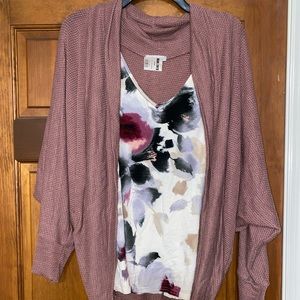 Tank top and cardigan